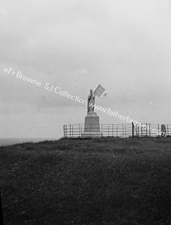 ST PATRICK'S STATUE WITH CONGRESS FLAG